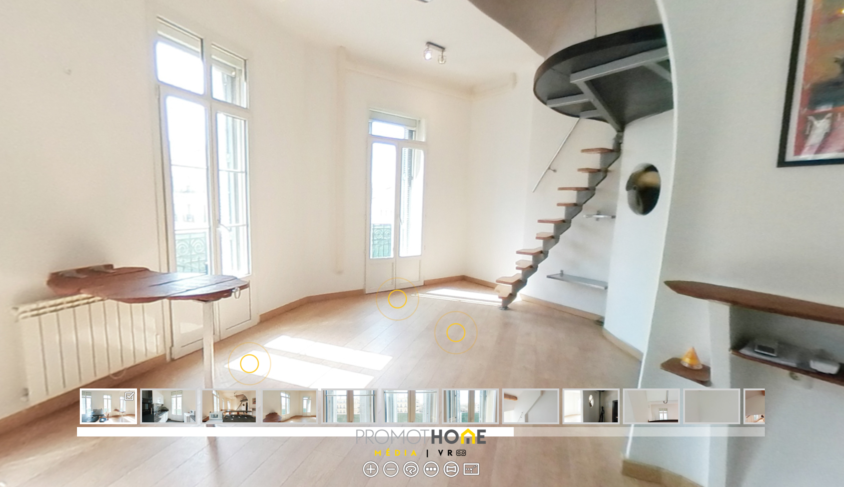 Visite virtuelle appartement T2 – Rue Forbin – MARSEILLE