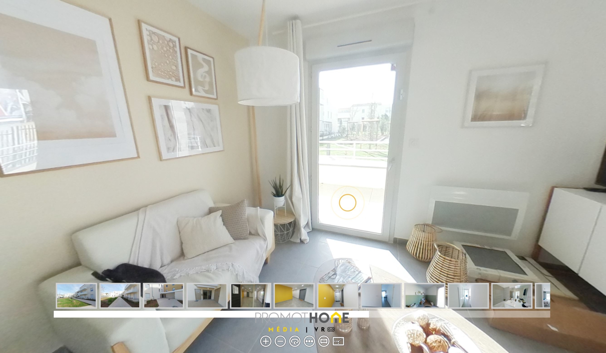 Visite virtuelle appartement témoin – Le Domaine Sainte Victoire – MEYREUIL